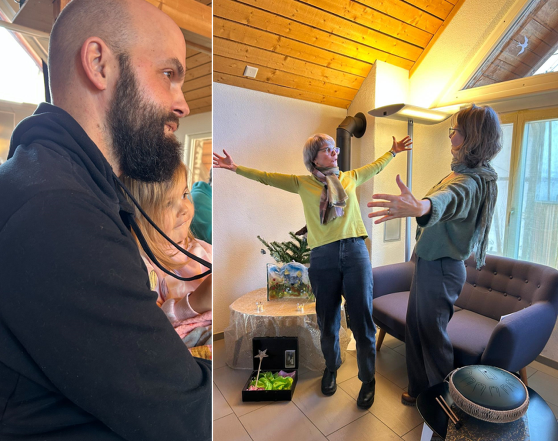 Erzählerinnen mit vollem Einsatz und strahlende Gesichter